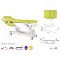 Ecopostural C3544M48 electrische ostheopathietafel met rond spoor voetpedaal