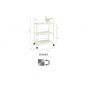 Ecopostural A4444 3-planken-trolley