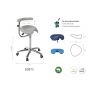 Ecopostural S5673 DERBY krukje met verchroomd onderstel en rugleuning