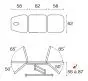 Ecopostural C3588M41 electrische 3-sectie tafel