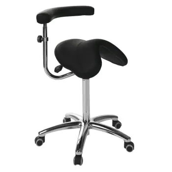 Ecopostural S5663 PONY zadel kruk met verchroomd onderstel