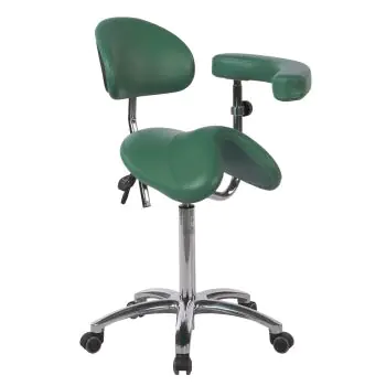 Ecopostural S5664 PONY zadel kruk met verchroomd onderstel