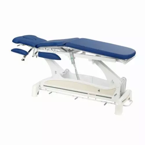 Ecopostural C3531M47 multi-functionele elektrische tafel, met armleuningen en ronde spoor voetpedaal