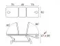 Ecopostural C3527 3-sectie electrische tafel