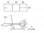 Ecopostural C3738 hydraulische podologie massagetafel
