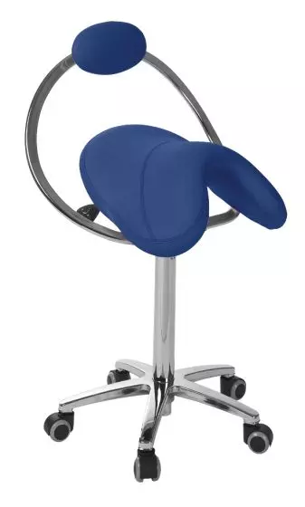 Ecopostural S5662 PONY zadelkruk met verchroomd onderstel