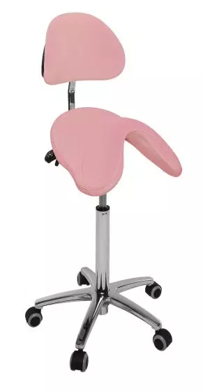 Ecopostural S3661 PONY zadelkruk met verchroomd onderstel